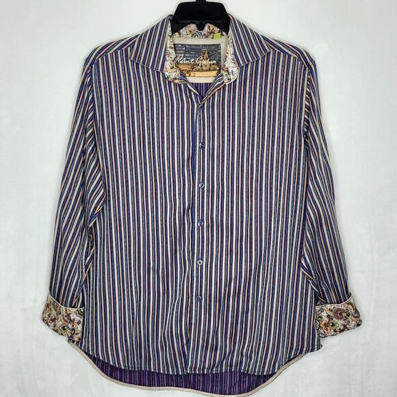 Robert Graham Flip Cuff Button Down Shirt Size XL - Picture 1 of 11